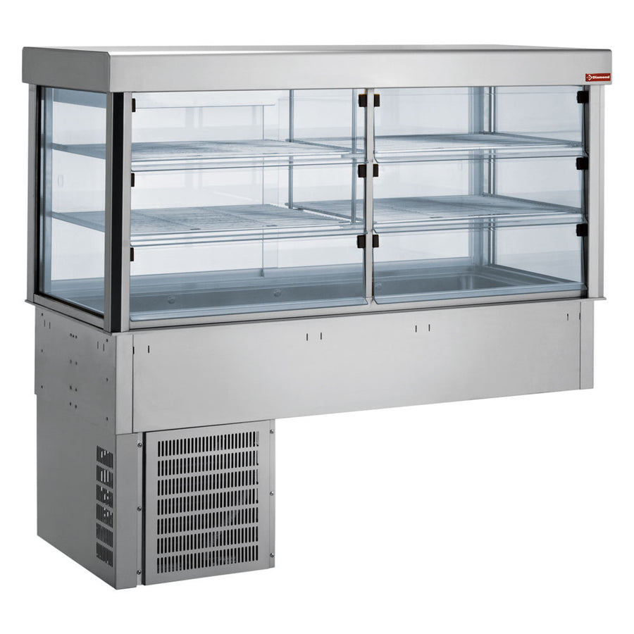 Vitrine réfrigérée et top réfrigéré 4 GN 1/1