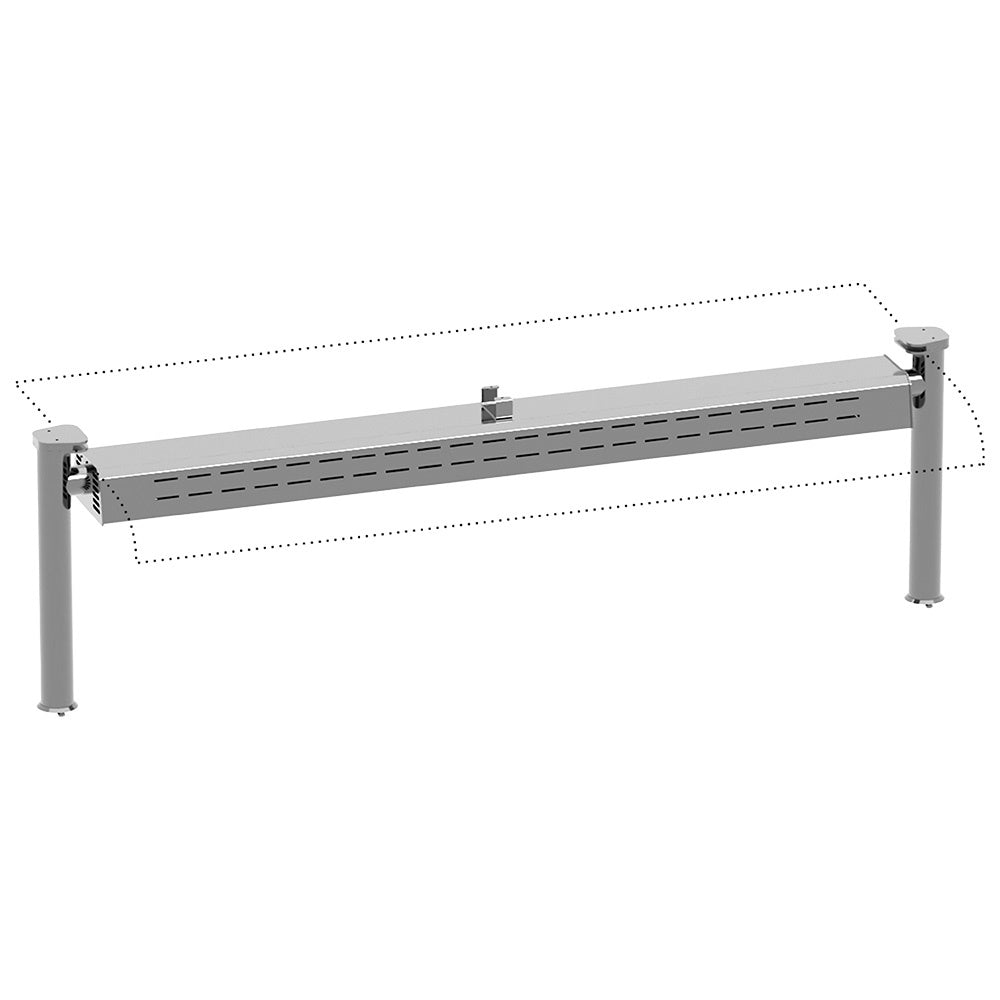 Supports avec rampe chauffante/éclairage halogène