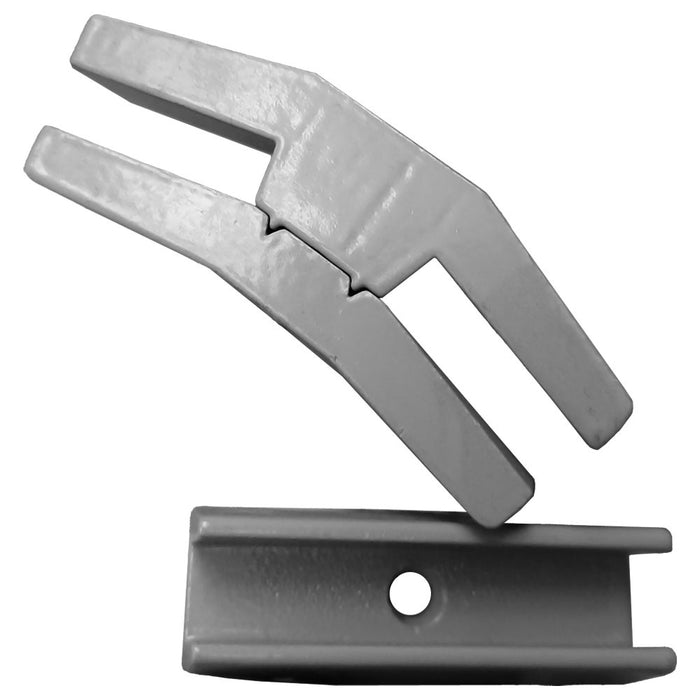 Kit de 2 fixations pour vitre frontale "pare haleine" (4 pcs)