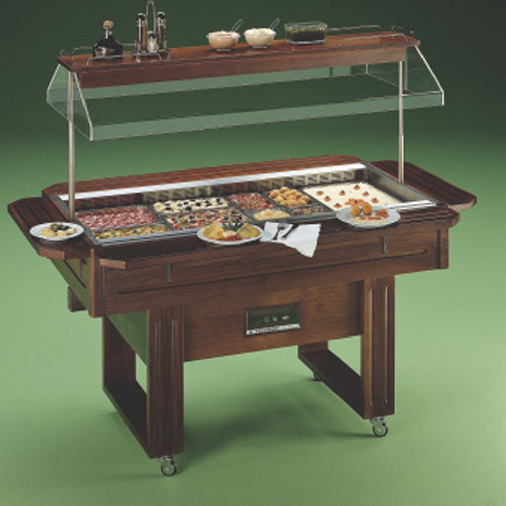 Buffet vitrocéramique capacité 4 GN 1/1