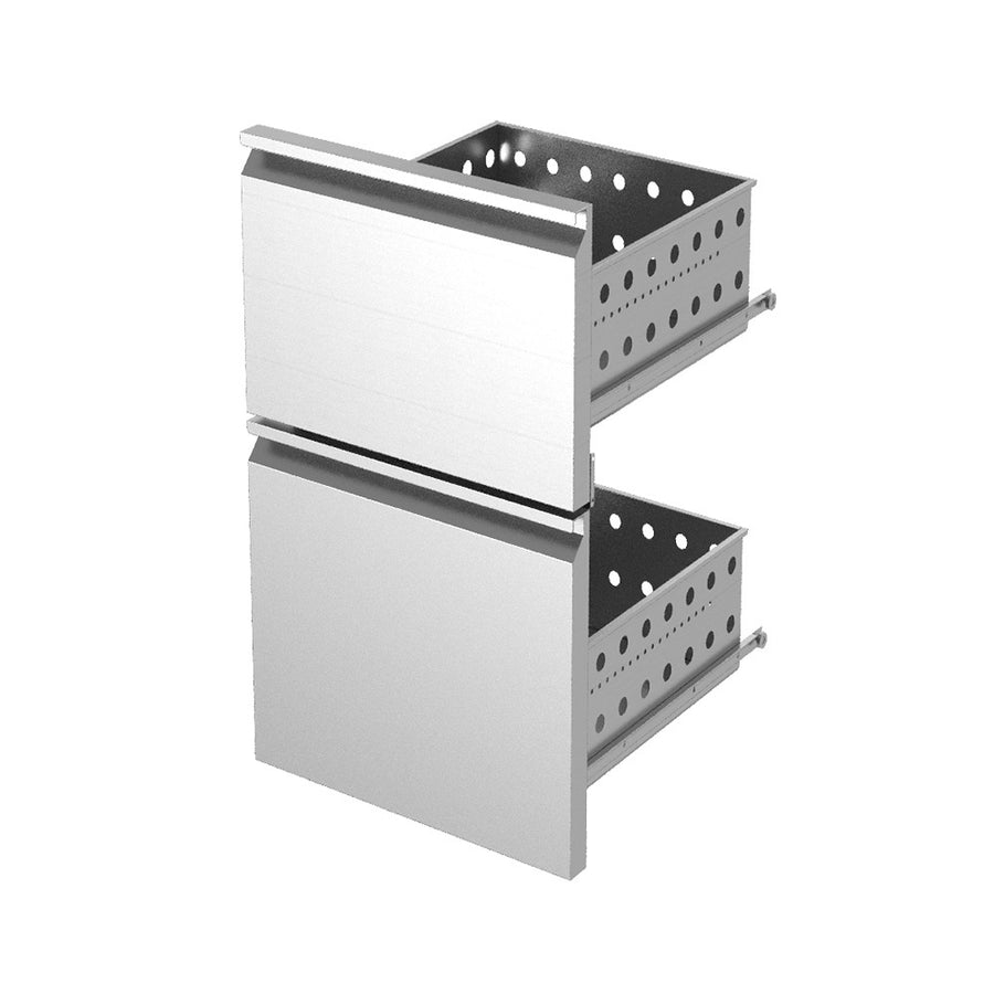 Kit bloc tiroirs (2/5+3/5) inox x KBR…
