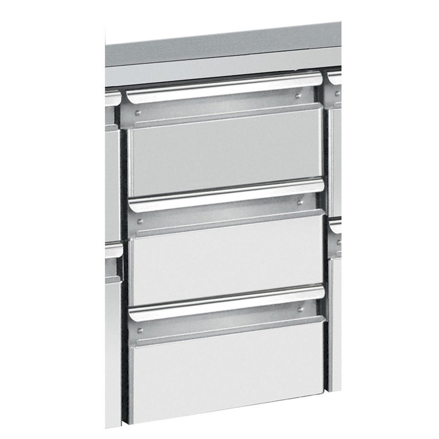 Kit bloc 3 tiroirs (1/3+1/3+1/3 h100), pour TG&TS...