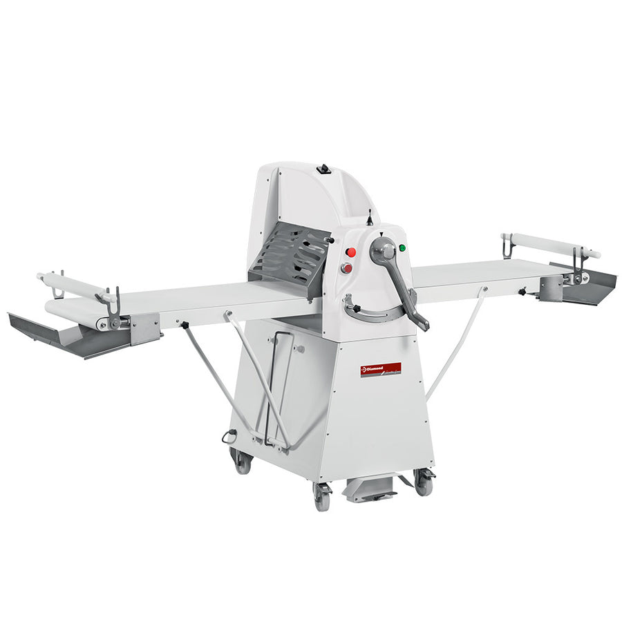 Laminoir à bande Diamond 500x1000 mm avec socle et vitesse variable, machine industrielle pour la fabrication de bandes métalliques