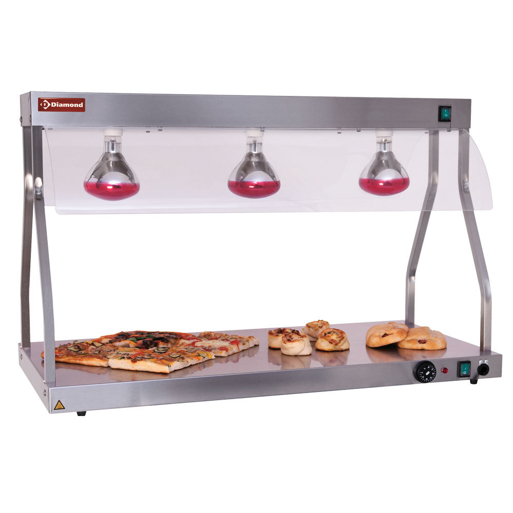 Pont et top chauffants, lampes infrarouges (3x 250 W)