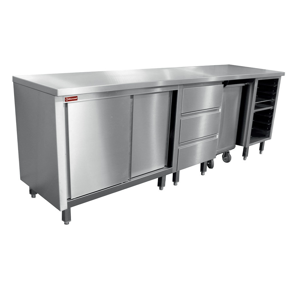 Meuble pâtisserie 2000 composé MCP-3T/05 + MCP-TR/05 + MCP-AP/10 + MCP-TOP/20