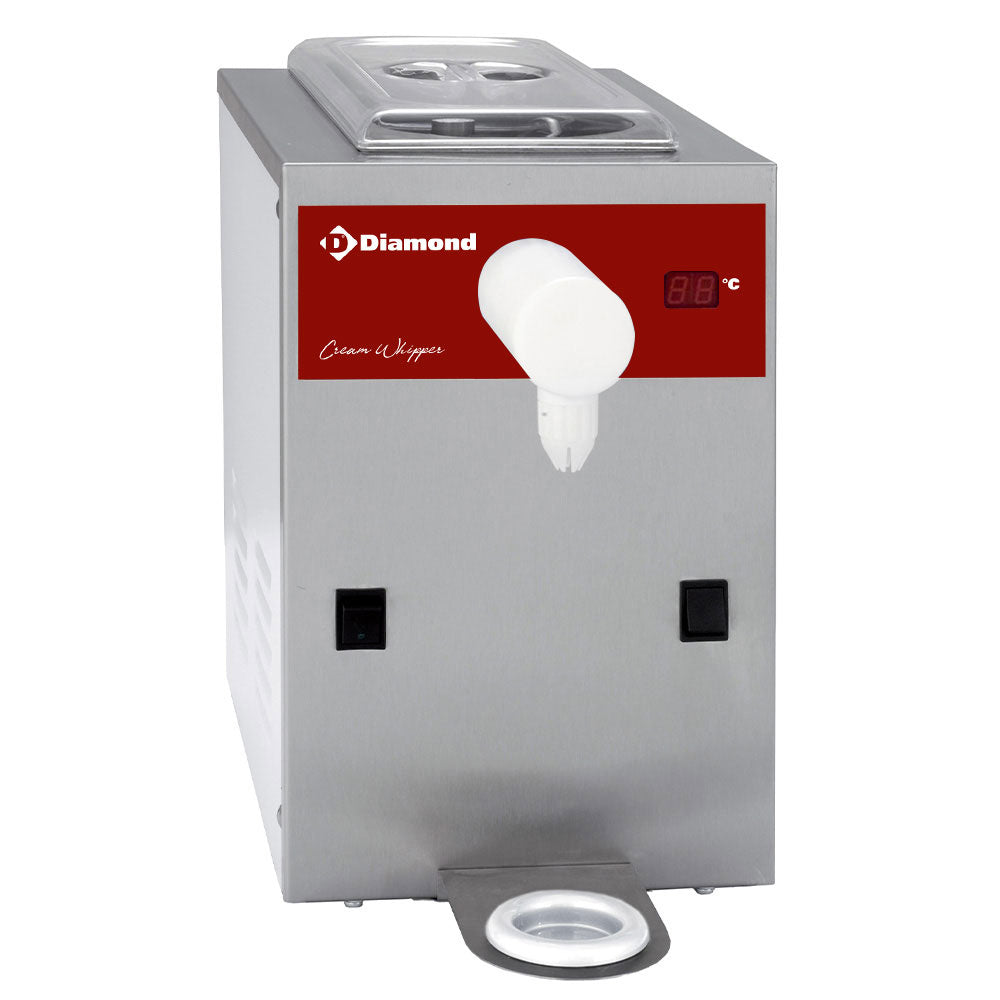 Machine réfrigérée à chantilly en inox, cuve 5 L (150 L/h)