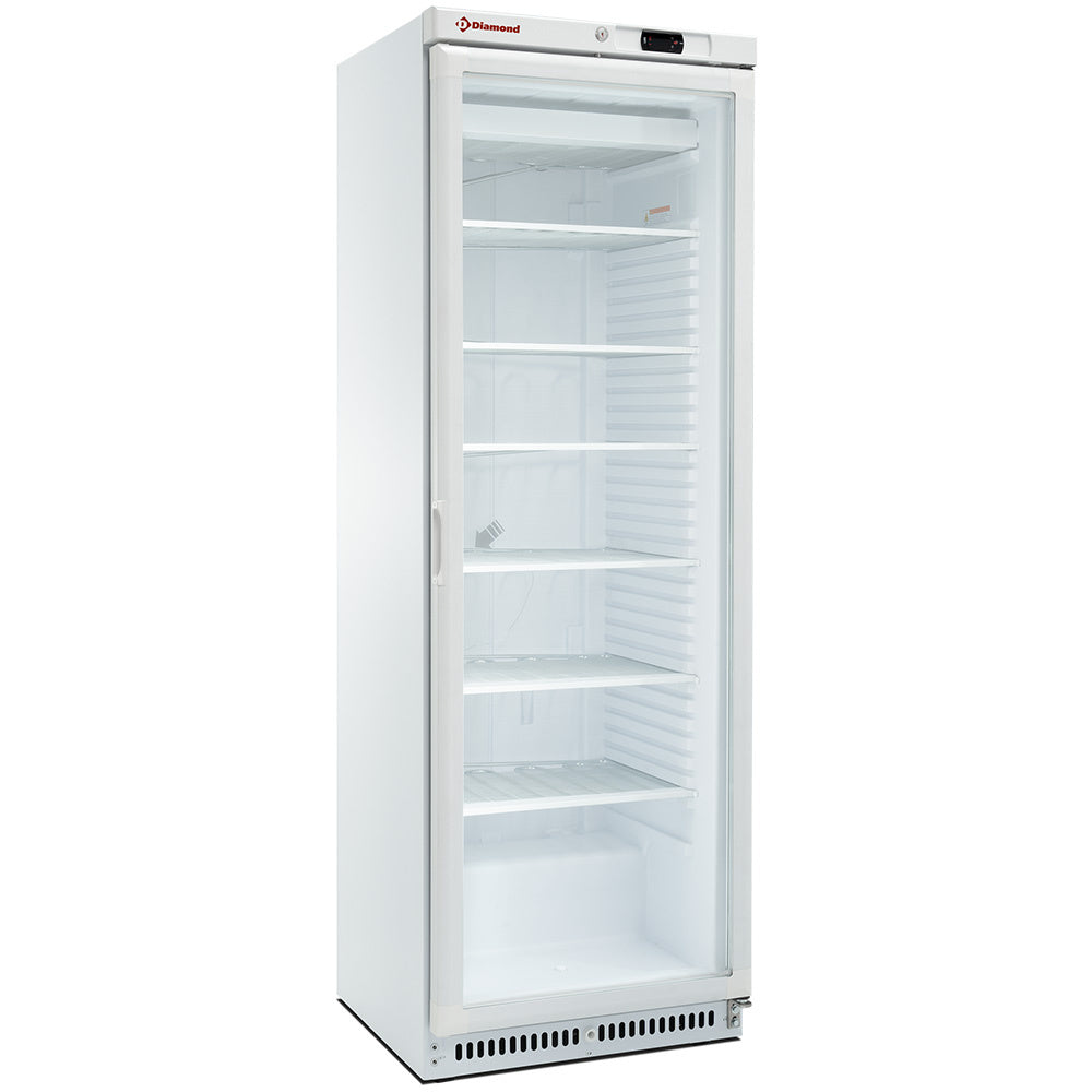 Armoire congélateur statique, vitrée, 400 litres. blanc