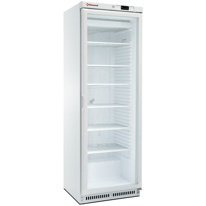 Armoire congélateur statique, vitrée, 400 litres. blanc