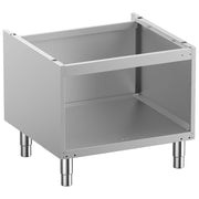 Soubassement ouvert, sur pieds inox réglables + Portes pour soubassement 700 mm