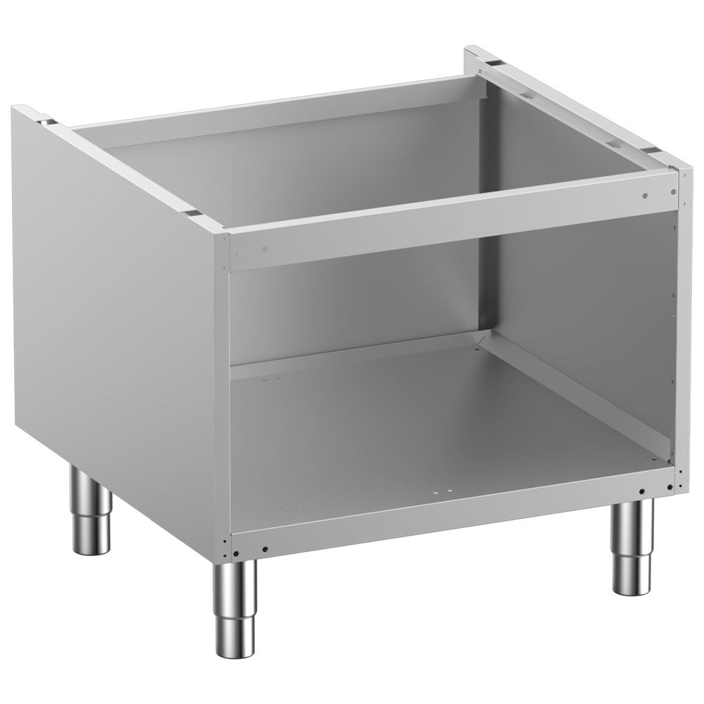 Soubassement ouvert, sur pieds inox réglables + Portes pour soubassement 700 mm