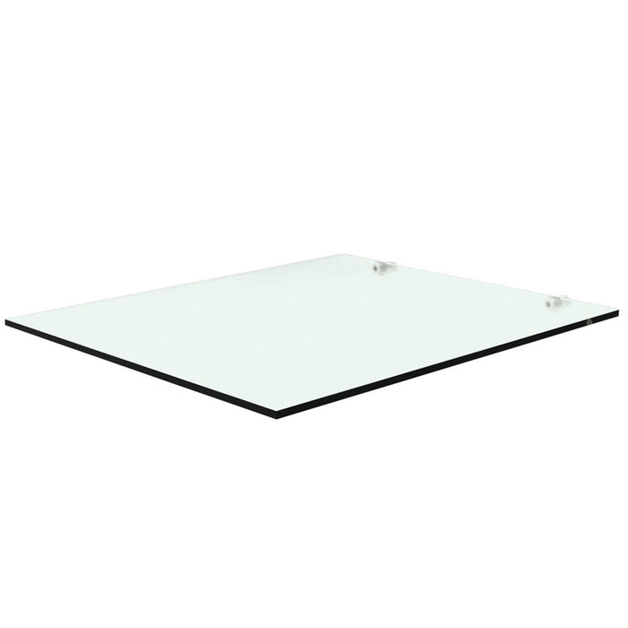Tablette en verre trempé avec supports
