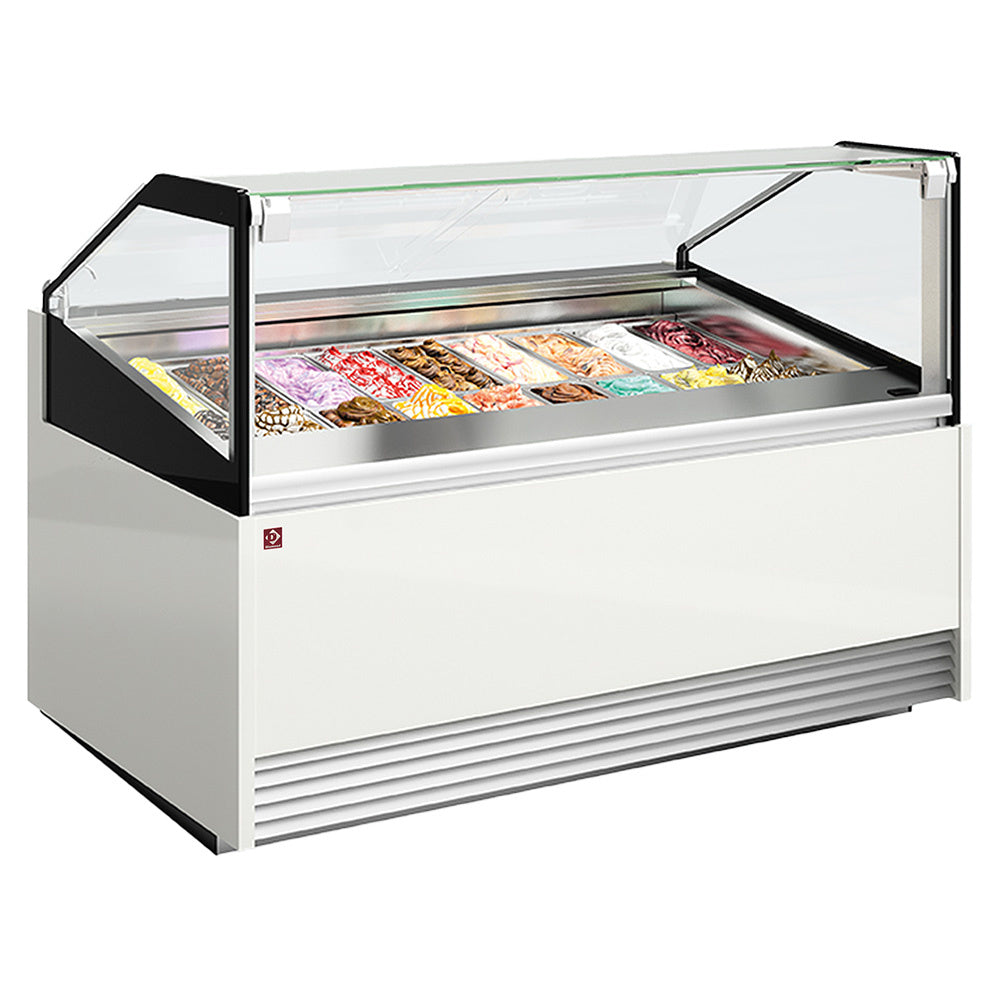 Comptoir à crème glacée 18 bacs inox (360x165)