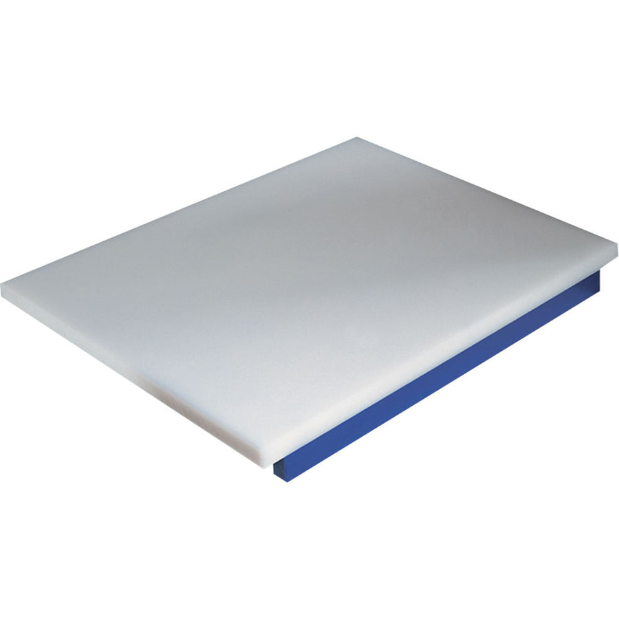 Planche de découpe en polyéthylène Diamond pour poisson, bleue, idéale pour la cuisine et la préparation d'aliments.
