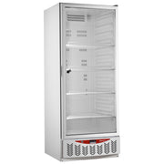 Frigo ventilé, porte vitrée, 525 litres, GN2/1+600x400, blanc