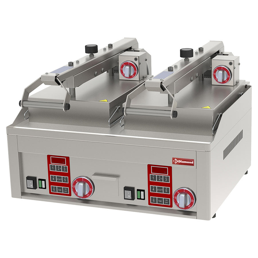 Grill Clam lisse, chromé, 4x 230/1V