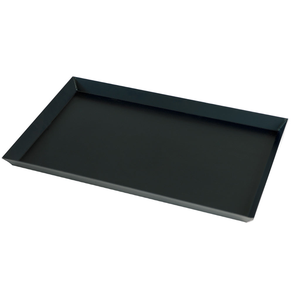Plaque en tôle noire 600x400 bord  évasé 30 mm