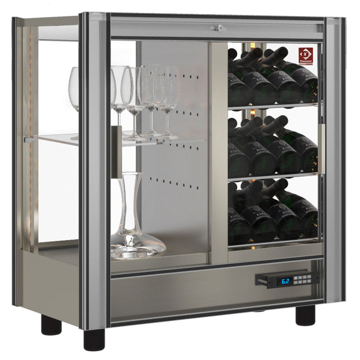 Vitrine réfrigérée à  vins Lt. 216 - Traversante - Modulable