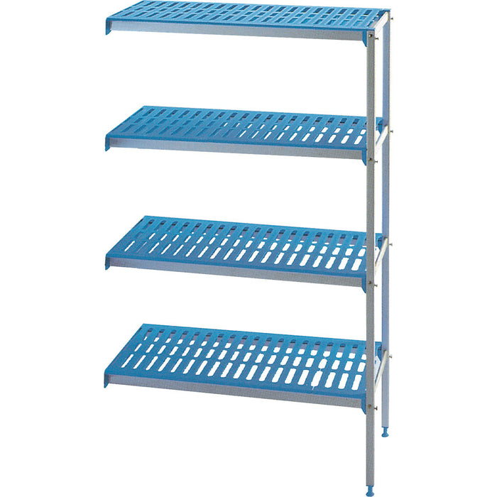 Rayonnage angulaire en aluminium 4 niveaux "Modular Rack"
