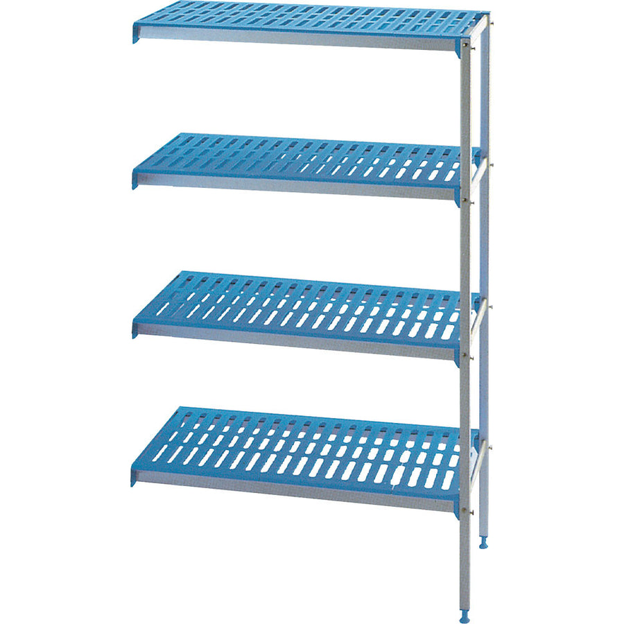 Rayonnage angulaire en aluminium 4 niveaux "Modular Rack"