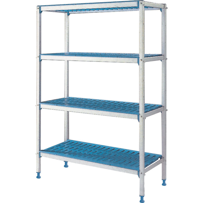 Rayonnage linéaire en aluminium 4 niveaux "Modular Rack"