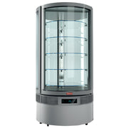 Vitrine cylindrique "FULL vitrée", 5 niveaux, ventilée