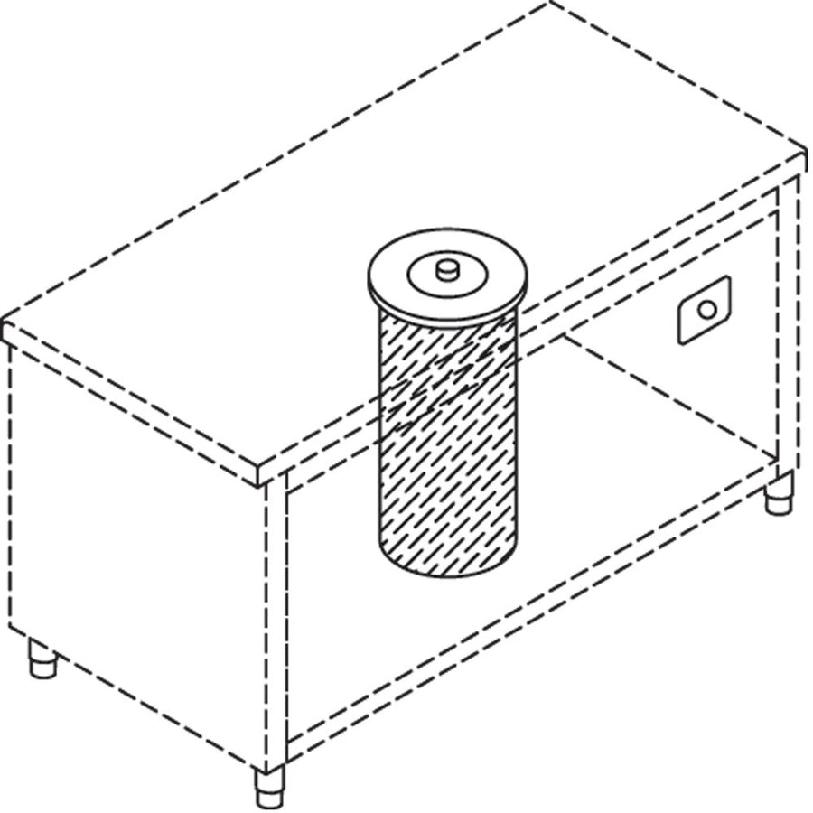 Élévateur neutre pour assiettes, capacité 50-60 diam.190 - 260 mm