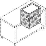 Silo neutre pour paniers lave-vaisselle 500x500 mm