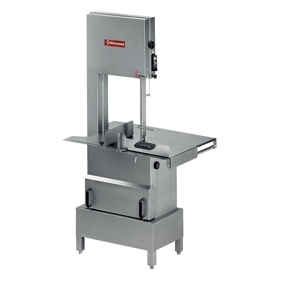 Scie à os en inox sur soubassement, 3000 mm, 700 tours/min