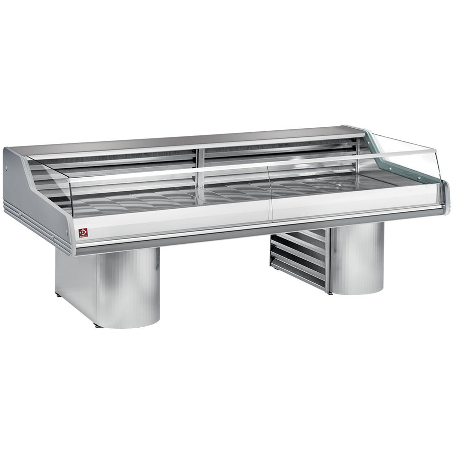 Comptoirs vitrine réfrigérés à vitre " Self-Service ", sur socles
