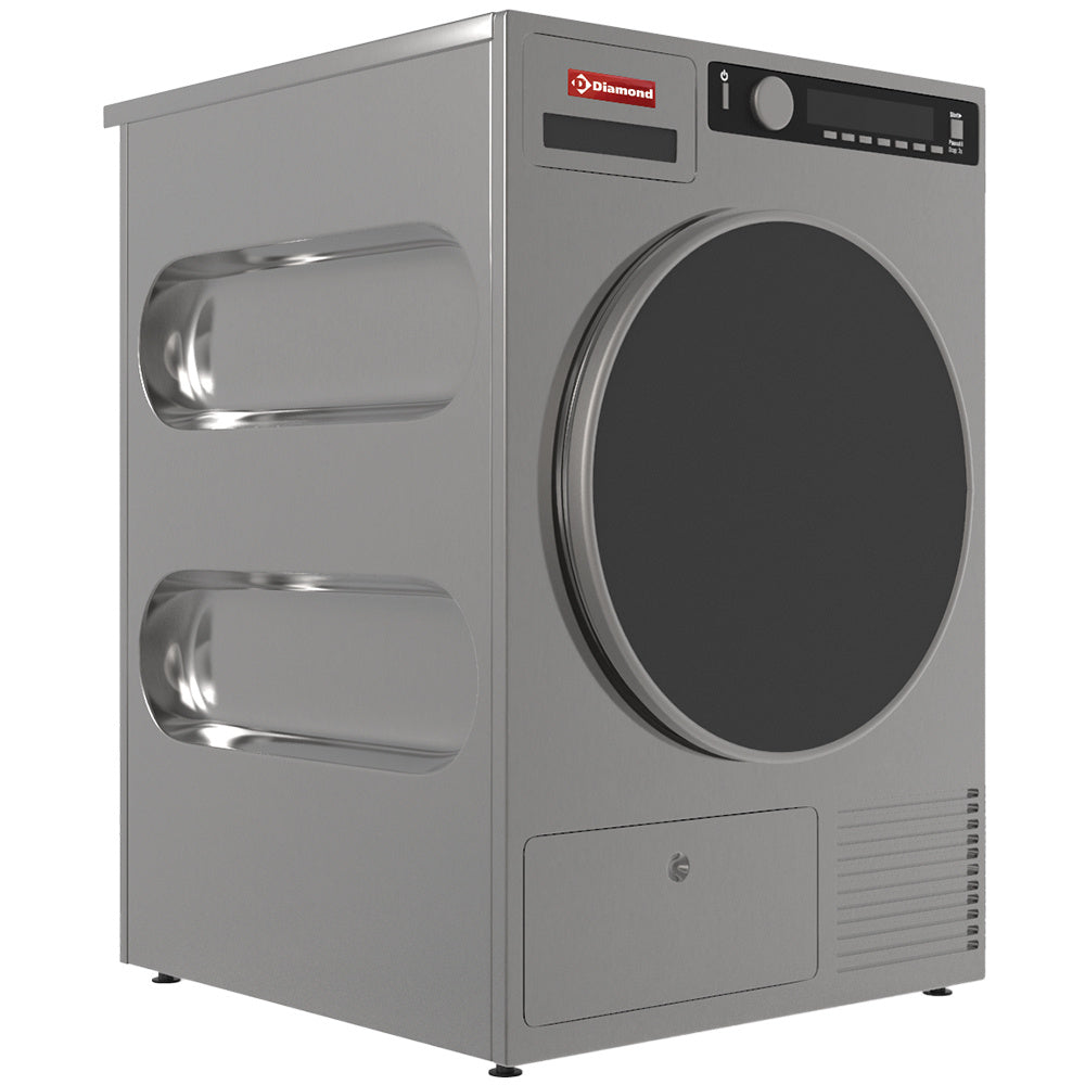 Sèche-linge "Inox-Titanuim", avec décharge 8 Kg