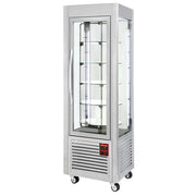 Vitrine panoramique, 5 plateaux tournants, 360 LT, inox.