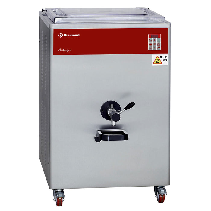 Pasteurisateur Diamond de 120 L/h avec condenseur à eau, équipement de production pour traitement thermique de liquides.