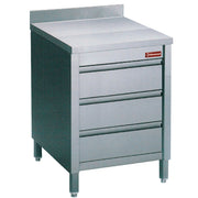 Table sur armoire avec tiroirs