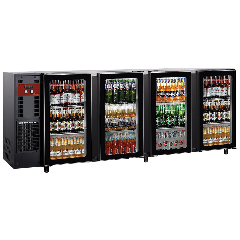 Refroidisseur de bouteilles 4 portes vitrées,783 Lt.