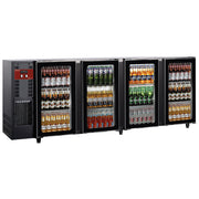 Refroidisseur de bouteilles 4 portes vitrées,783 Lt.