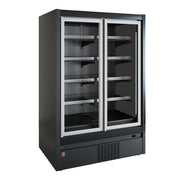 Meuble mural congélation, libre-service, portes battantes - FULL BLACK
