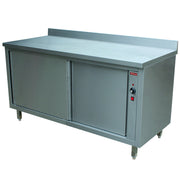 Table  armoire chauffante portes coul. + ba