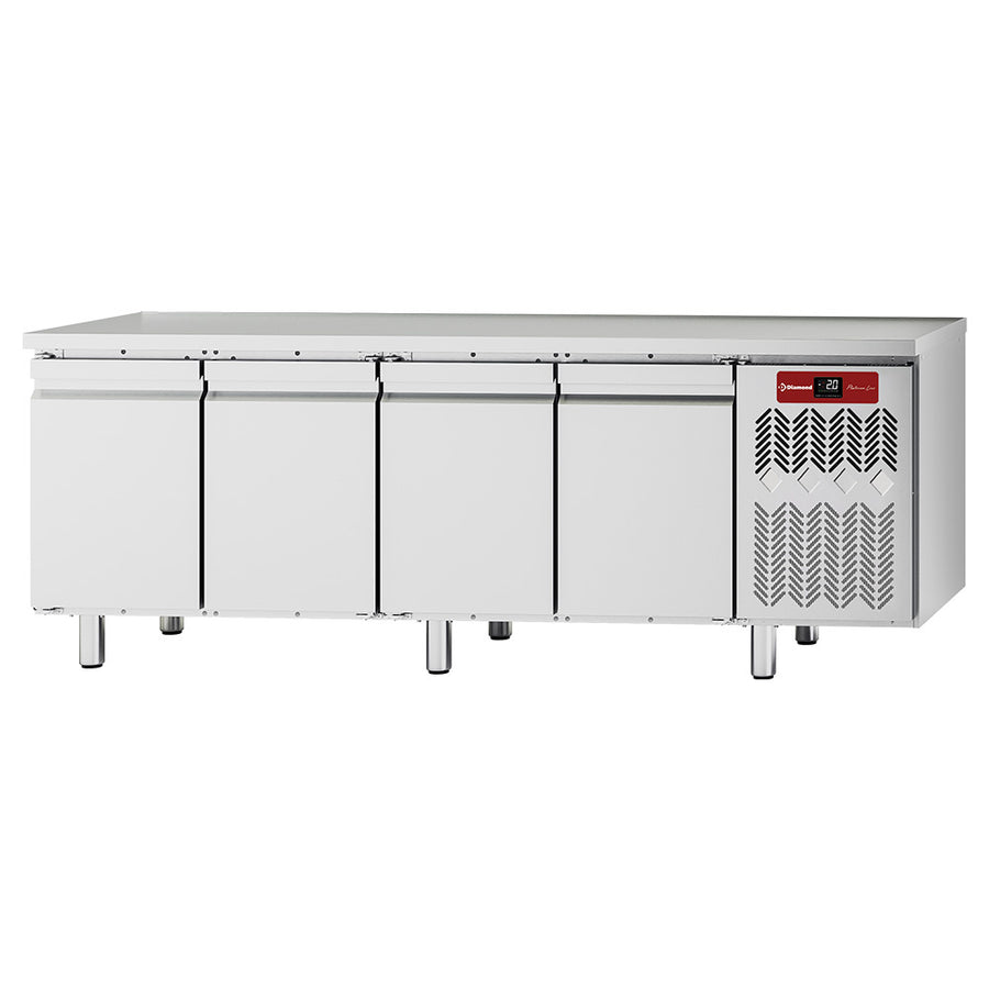 Table frigorifique, ventilée, 4 portes GN 1/1