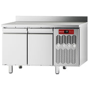 Table frigorifique "murale", ventilée, 2 portes GN 1/1, 260 litres