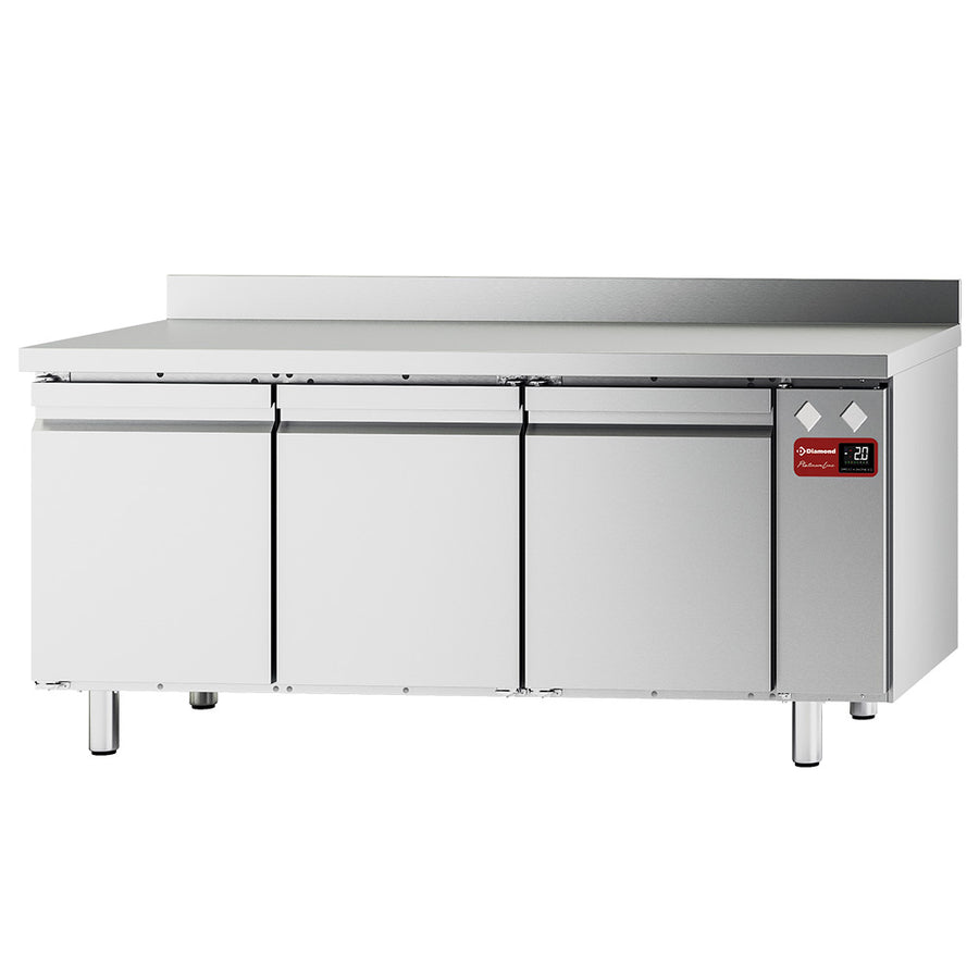 Table frigorifique "murale", ventilée, 3 portes GN 1/1, 405 litres (sans groupe)