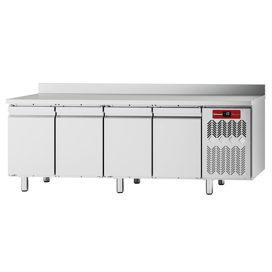 Table frigorifique "murale", ventilée, 4 portes GN 1/1, 550 litres