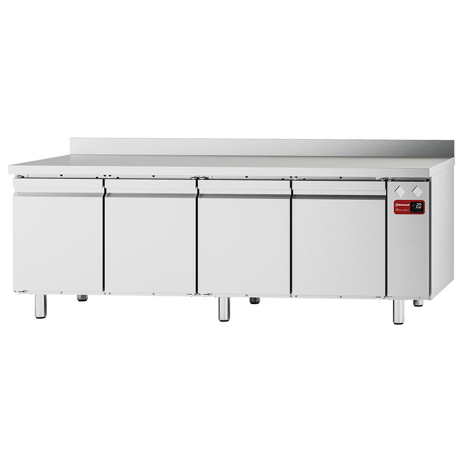 Table frigorifique "murale", ventilée, 4 portes GN 1/1, 550 litres (sans groupe)