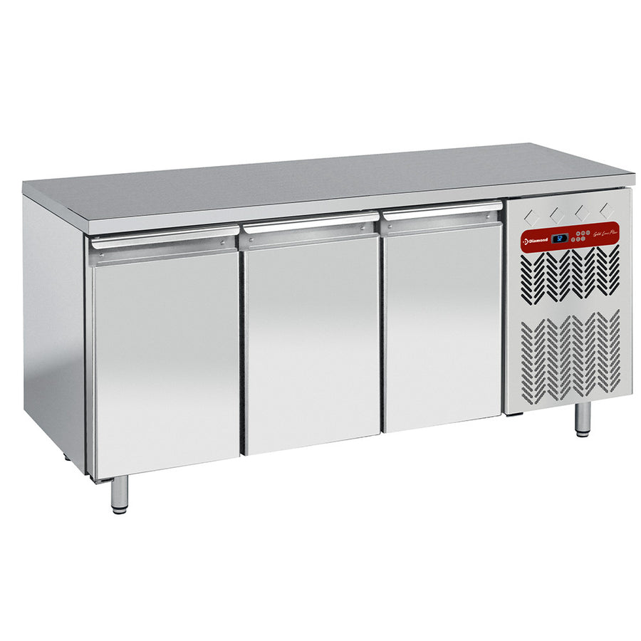 Table de congélation, ventilée, 3 portes GN 1/1