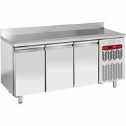 Table de congélation "murale", ventilée, 3 portes EN 600x400, 550 litres