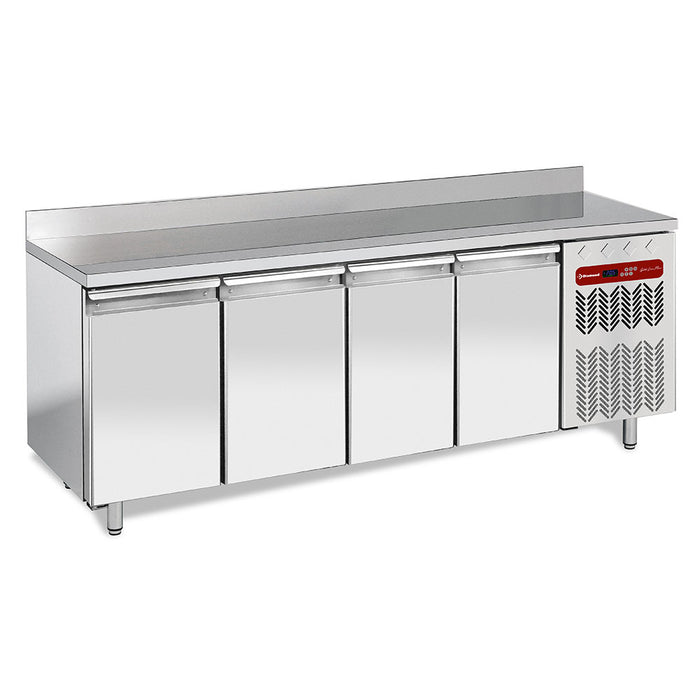 Table de congélation "murale", ventilée, 4 portes GN 1/1, 550 litres