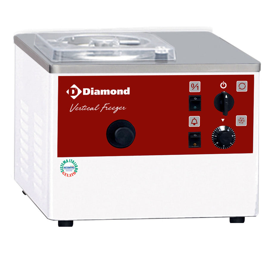 Turbine à glace verticale Diamond, capacité 5 L/h, avec condenseur à air, appareil de production de glace industrielle.