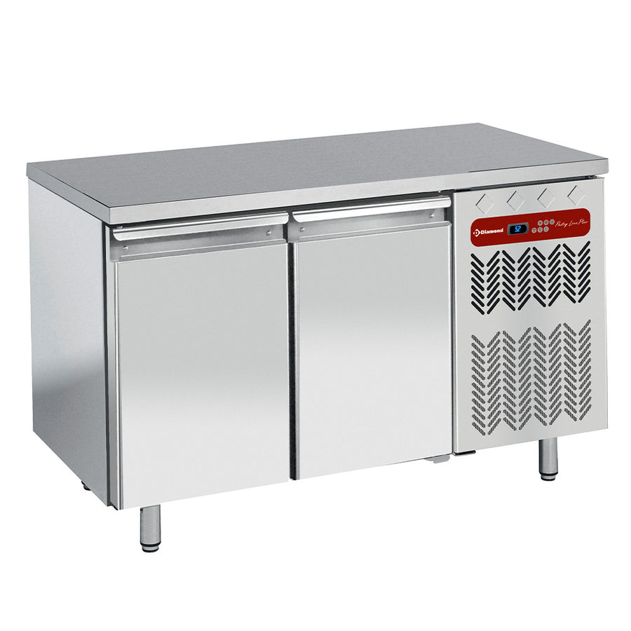 Table de congélation, ventilée, 2 portes EN 600x400