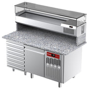 Ensemble table frigo & structure réfrigérée :