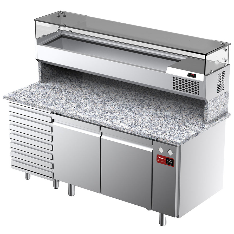 Ensemble table frigo & structure réfrigérée :