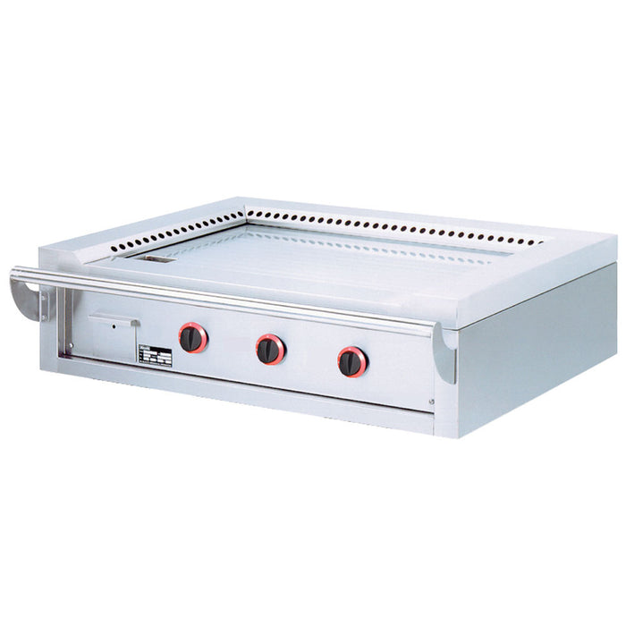 Plaque "Teppanyaki" gaz, 3 zones (3x 7 kW), de table -Top-